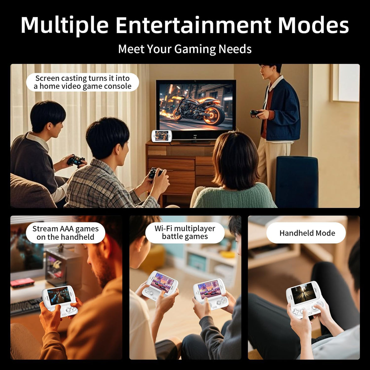 Anbernic RG Slide Portable Retro Handheld Android 13 Game Console 4.7" Unisoc T820 processor Quad-Core