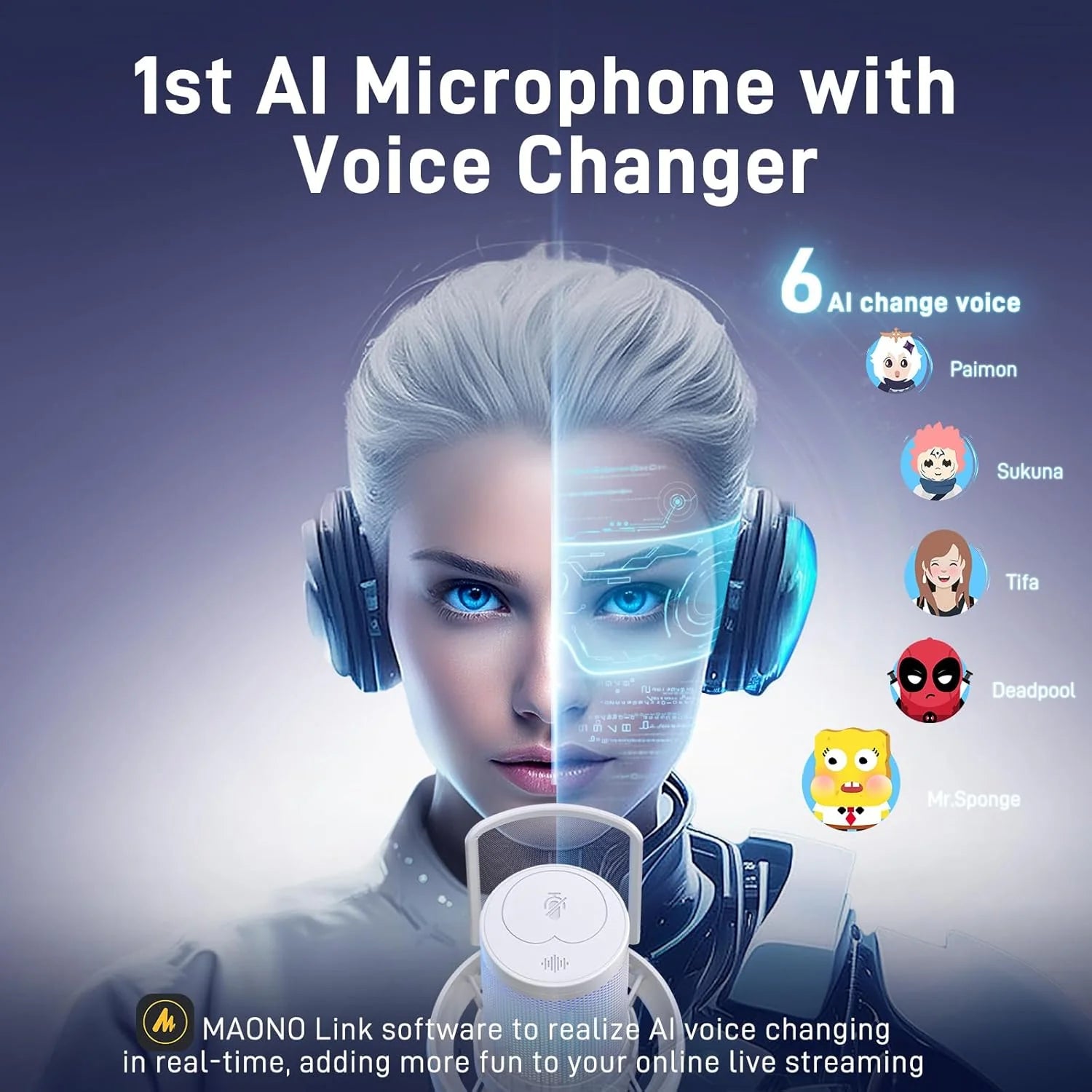 Maono DM40 Pro Wireless Condenser Microphone