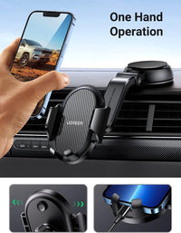 UGREEN Waterfall-Shaped Suction Cup Phone Mount (Black) (LP405/20473)