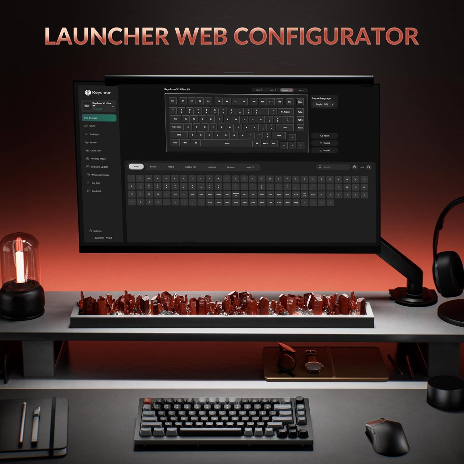 Keychron V1 Ultra 8K Wireless Custom Mechanical Keyboard