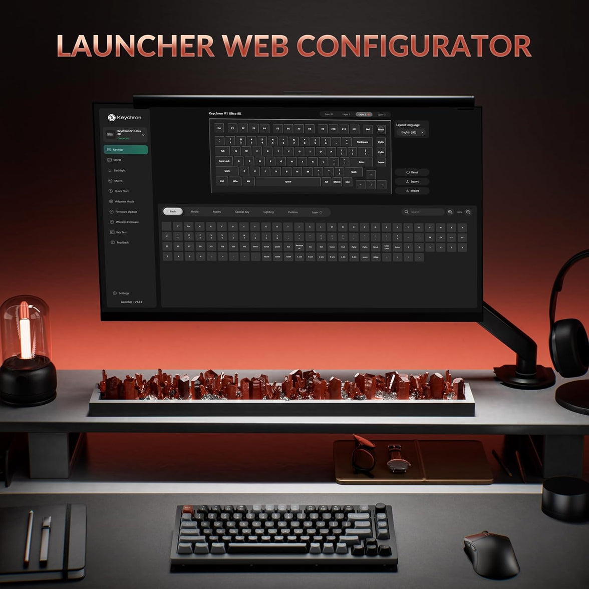 Keychron V1 Ultra 8K Wireless Custom Mechanical Keyboard