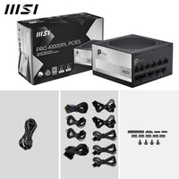 MSI PRO A1000PL PCIE5 1000W 80+ Platinum PSU