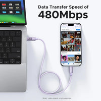 Ugreen Uno USB-C To USB-C PD 100W Fast Charging Cable Purple L509