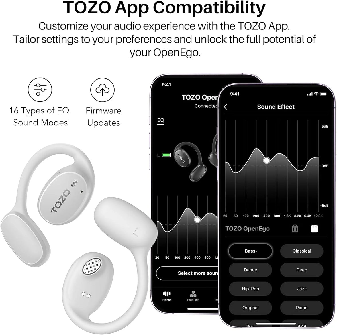 TOZO TWS Earbuds OpenEgo