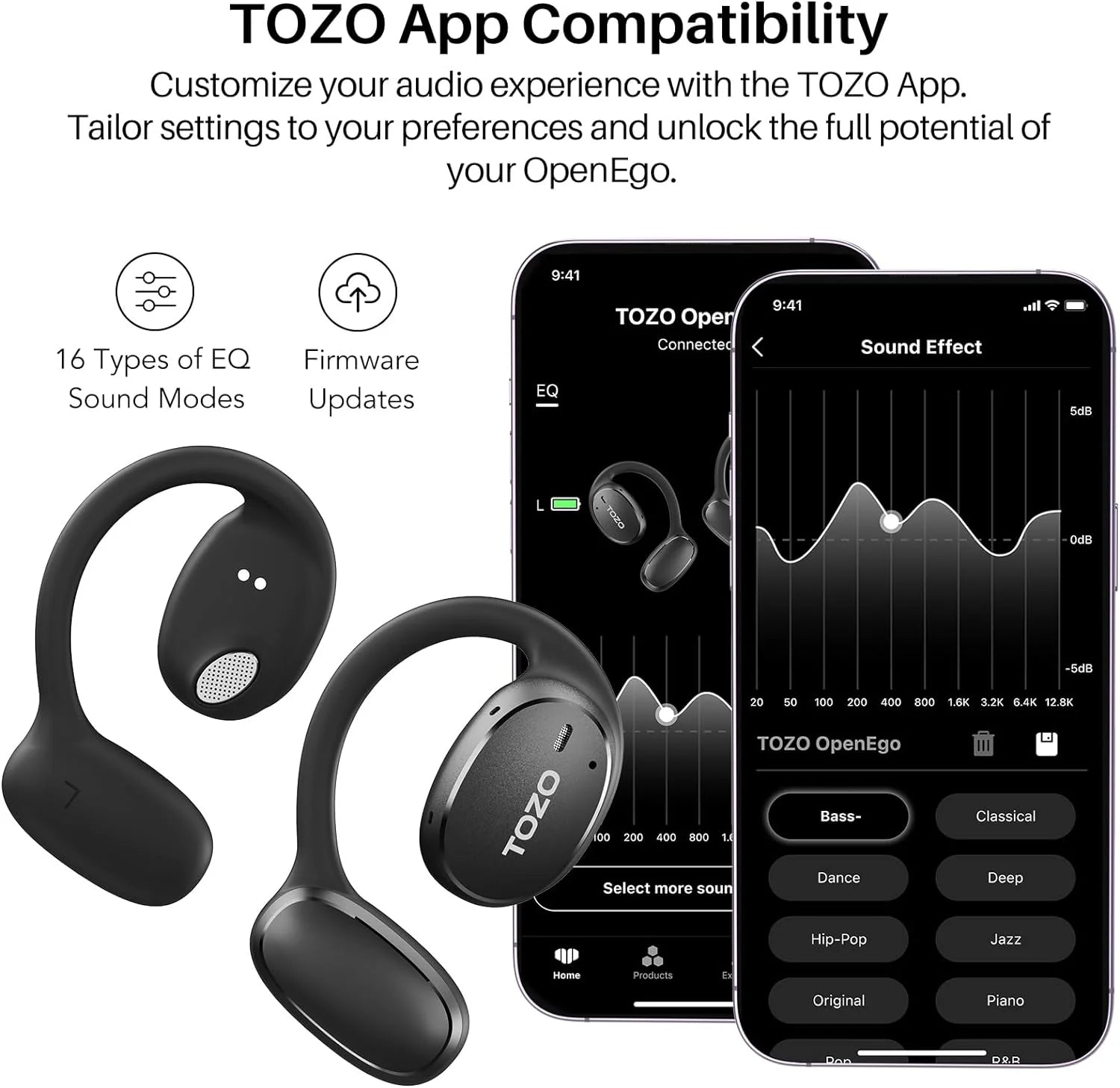 TOZO TWS Earbuds OpenEgo