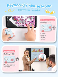 IINE Mini Retro Wireless Keychain Controller for Mobile & PC Gaming (Baby Blue) L1282