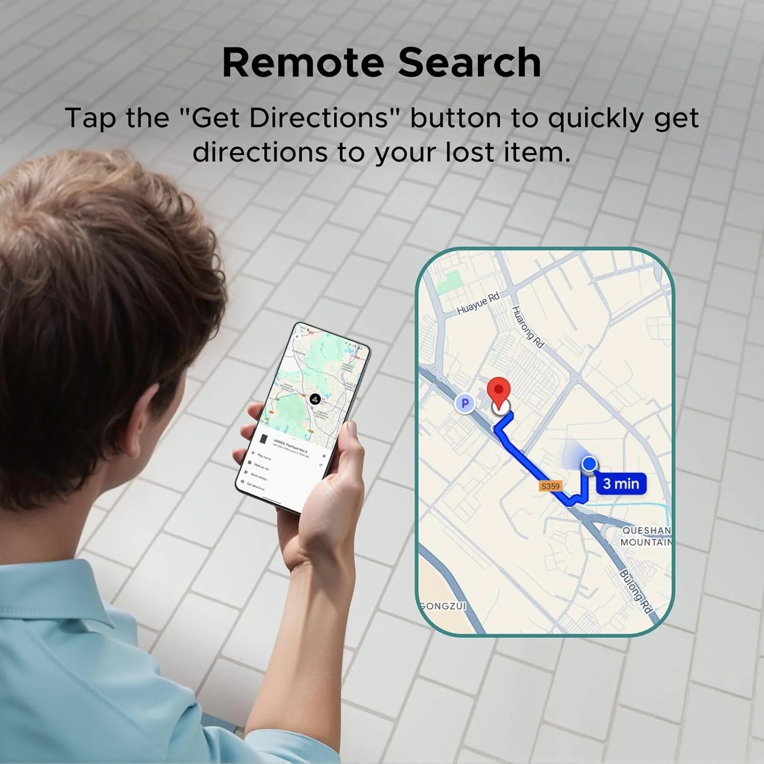 Ugreen Finder Slim Pro for Apple & Google Black (CM915/75644)