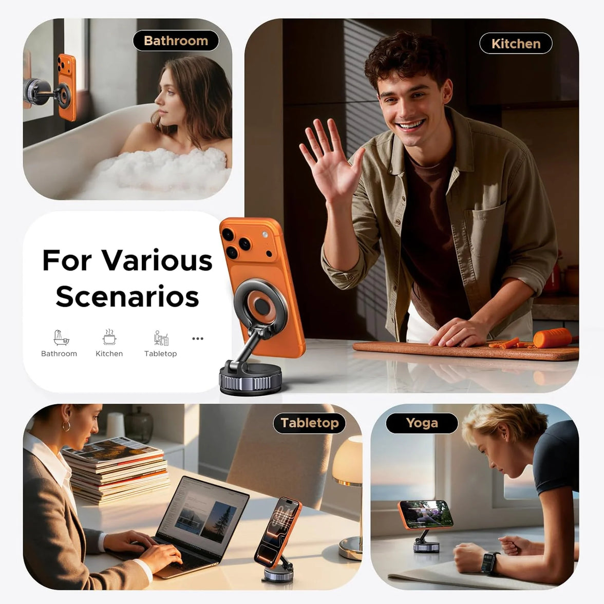 Ugreen Suction Cup Magnetic Phone Mount Black (LP970/75666)