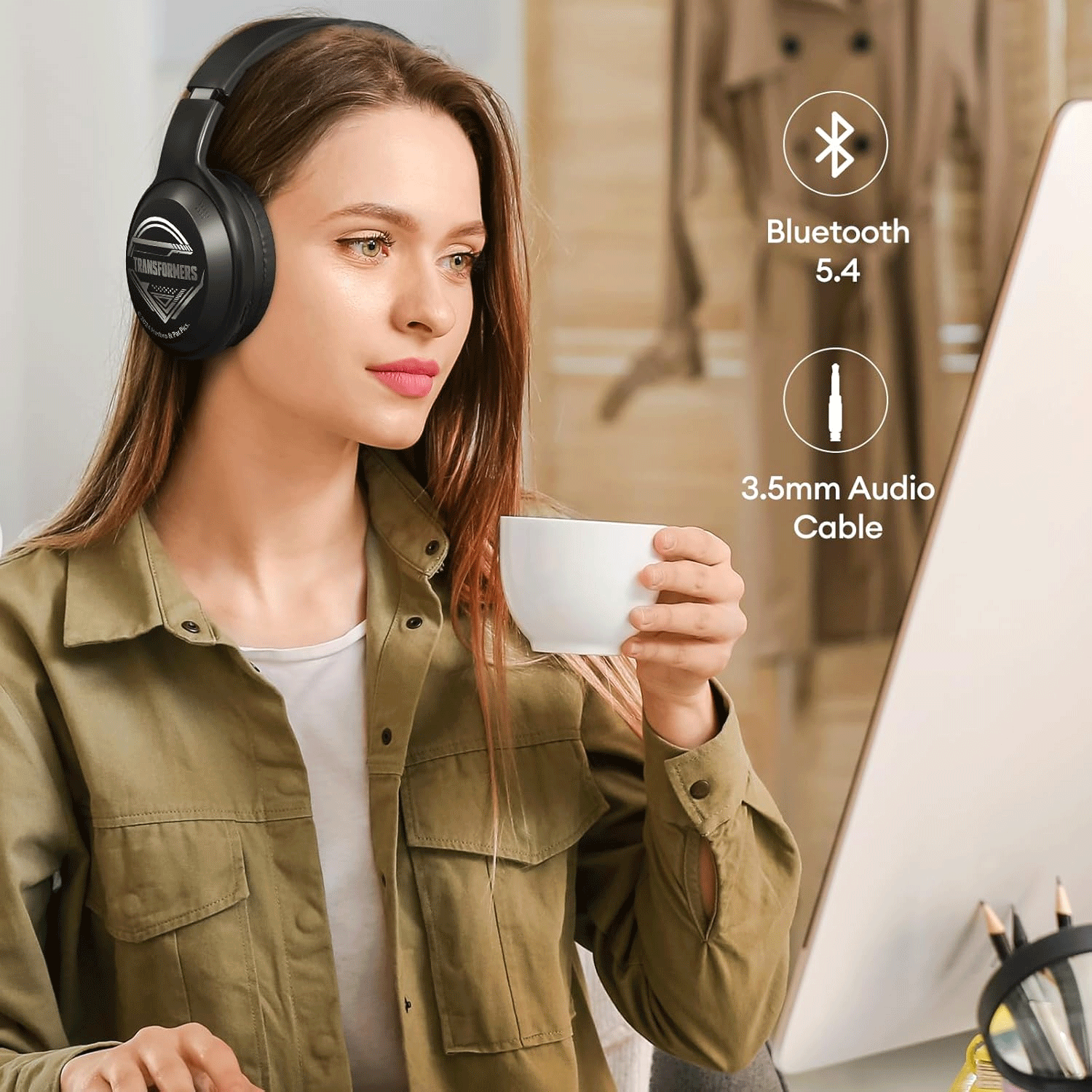 Transformers TF-G06 Bluetooth Headset HD Multi-Function Buttons