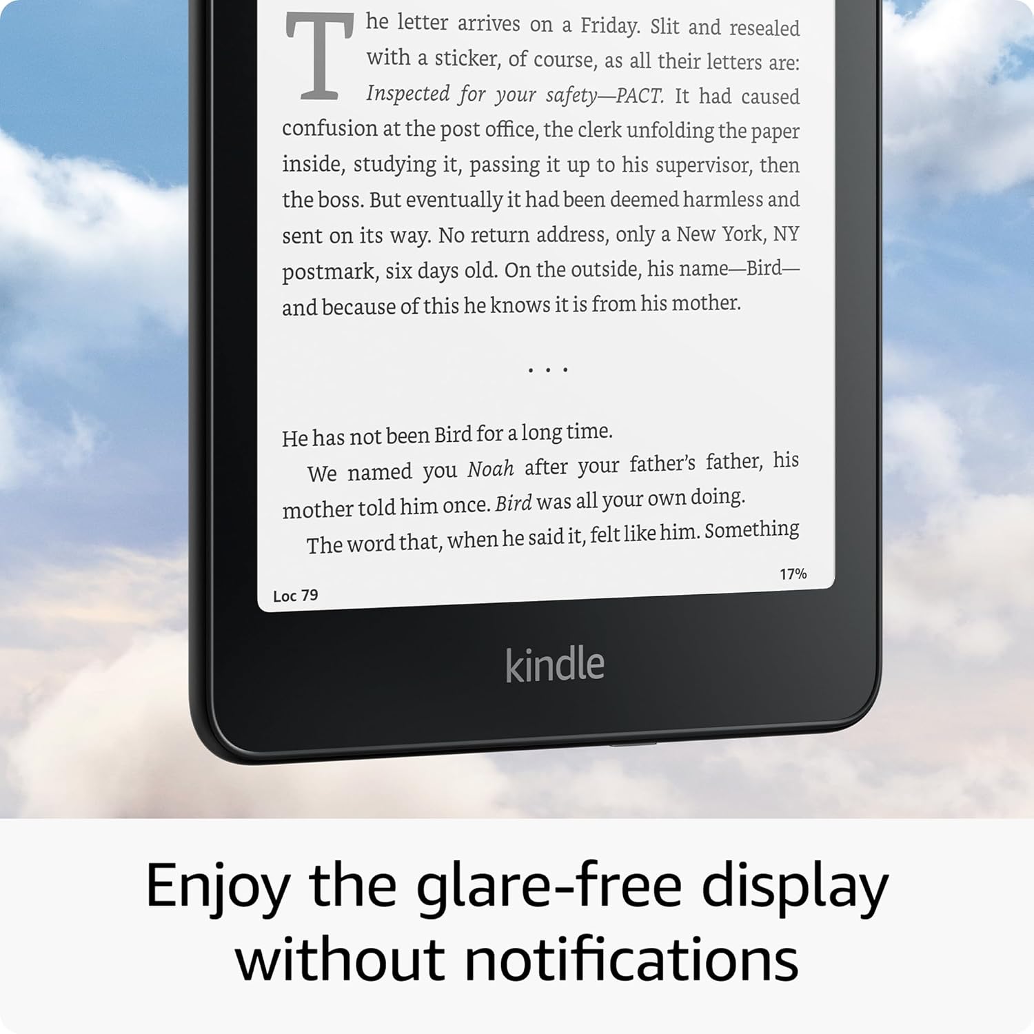 Kindle Paperwhite glare-free display