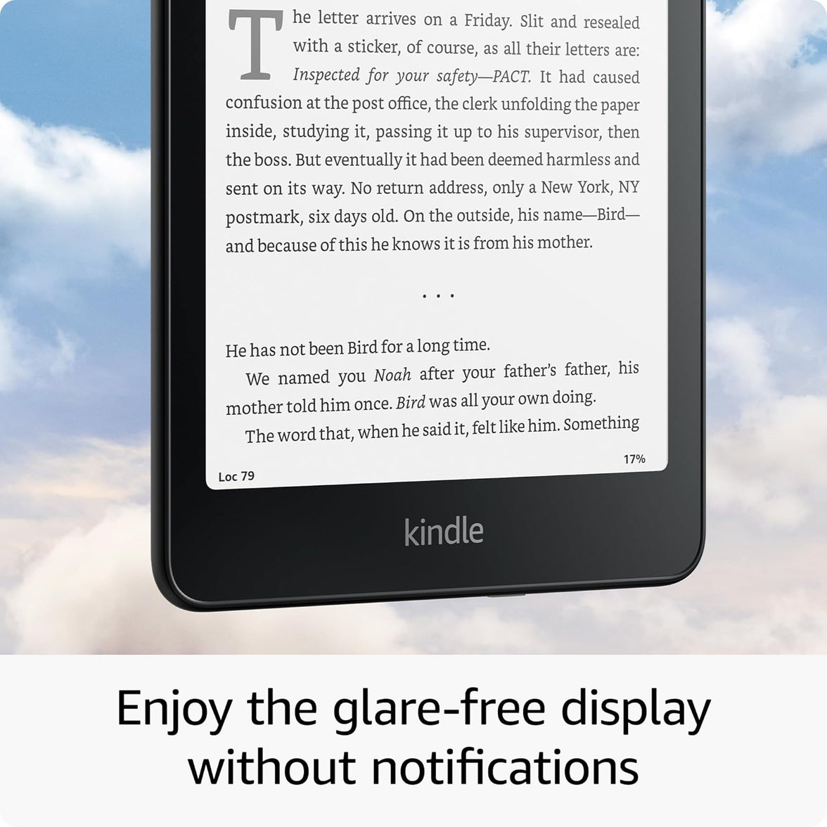 Kindle Paperwhite glare-free display