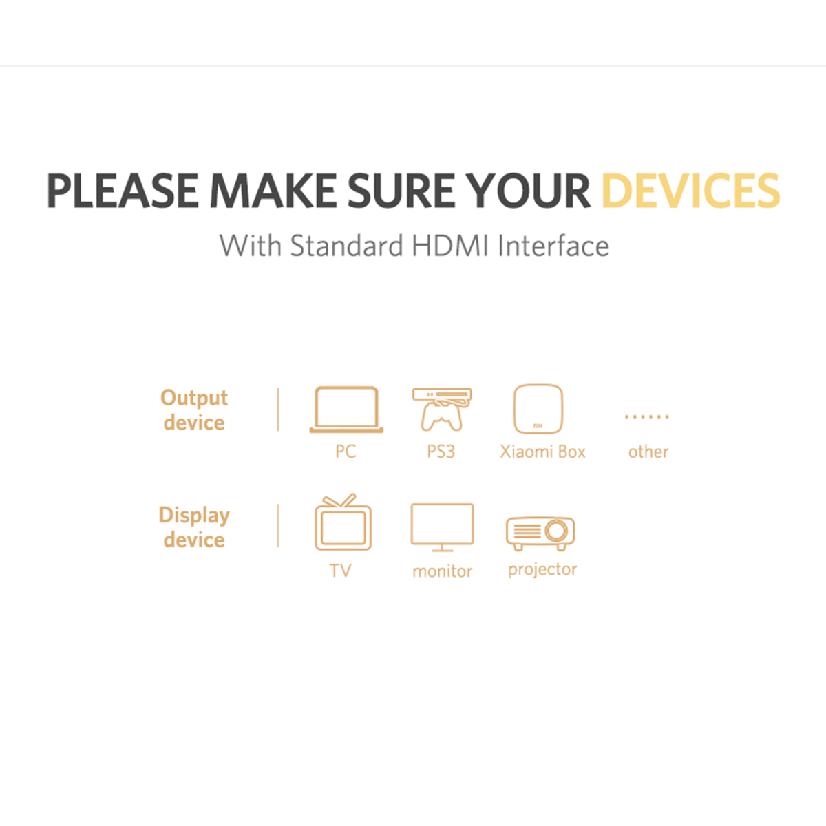 UGREEN HDMI Male To Male Flat Cable [ED015]