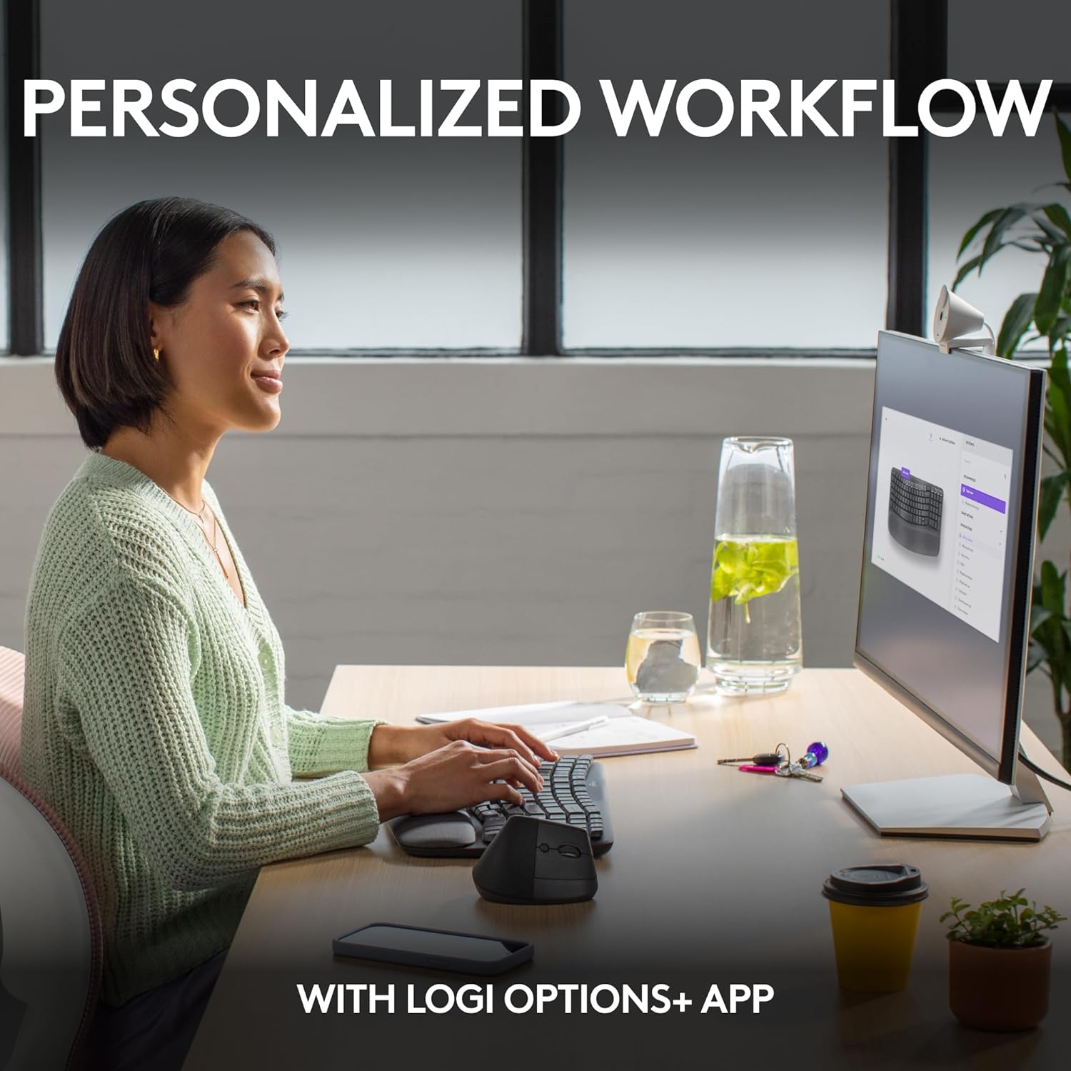 Logitech Wave Keys Ergonomic Wireless Keyboard