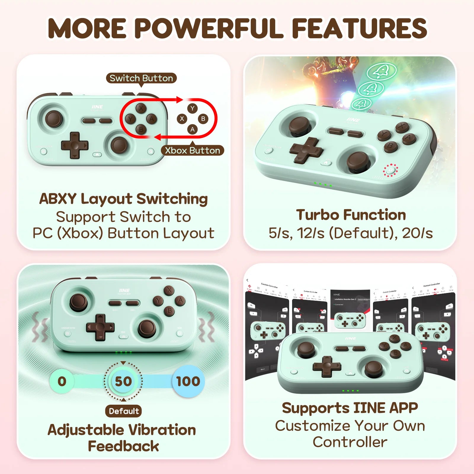 IINE Palm-Sized Retro Chronos Controller