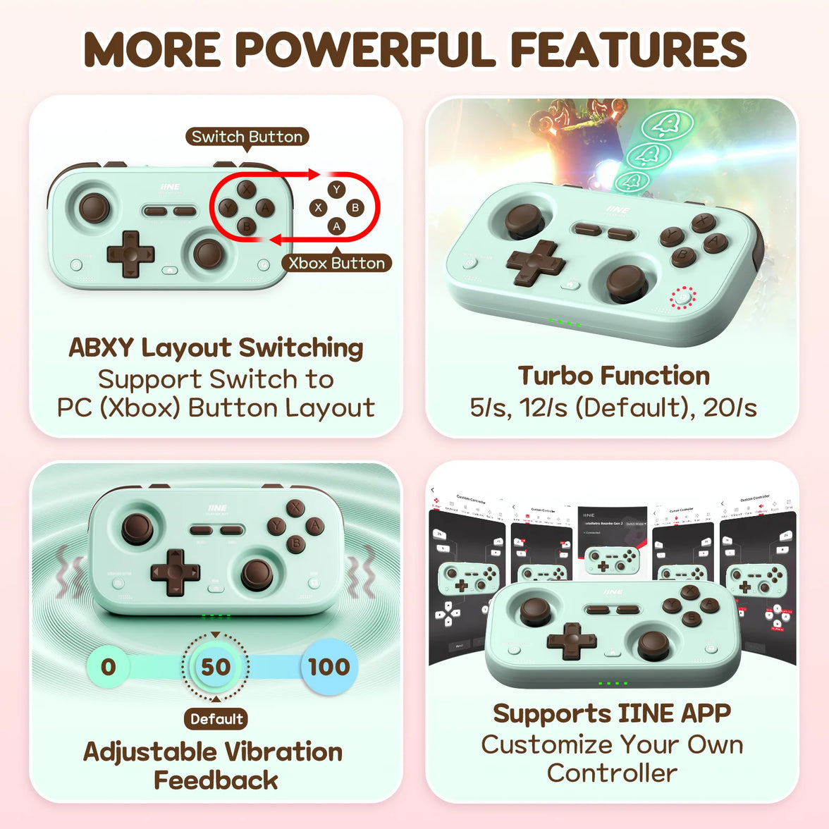 IINE Palm-Sized Retro Chronos Controller
