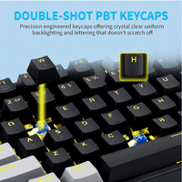 E-Yooso Z-87 87 Keys Single Light Mechanical Gaming Keyboard Black/Grey [Blue Switch]