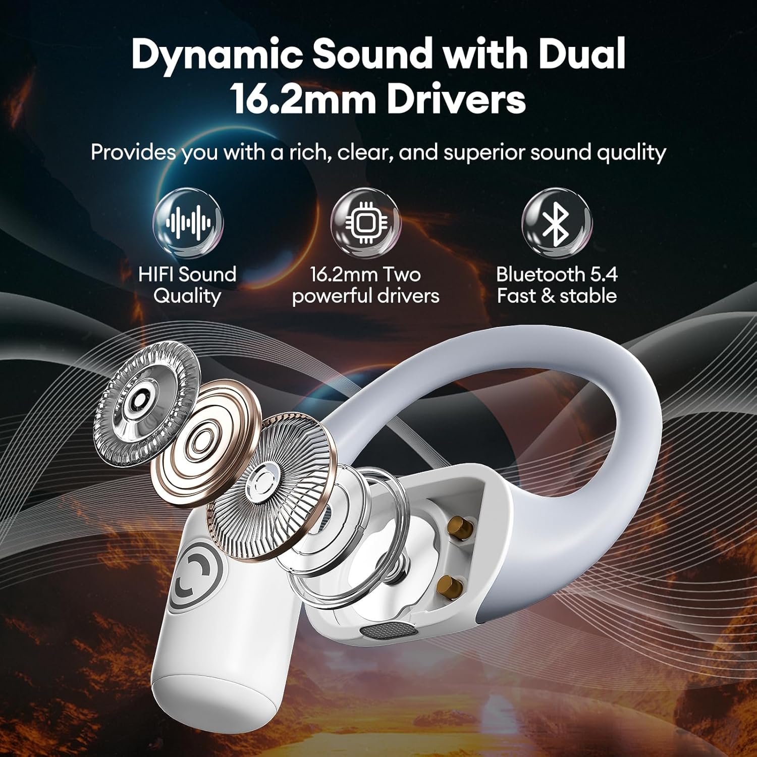 Transformers TF-T13 Hanging Ear Wireless with Noise Reduction