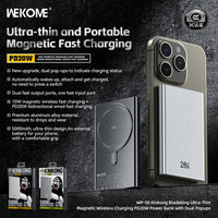 WEKOME UltraThin Magsafe Powerbank with Dual Popups PD20W (5000mAh) WP-58