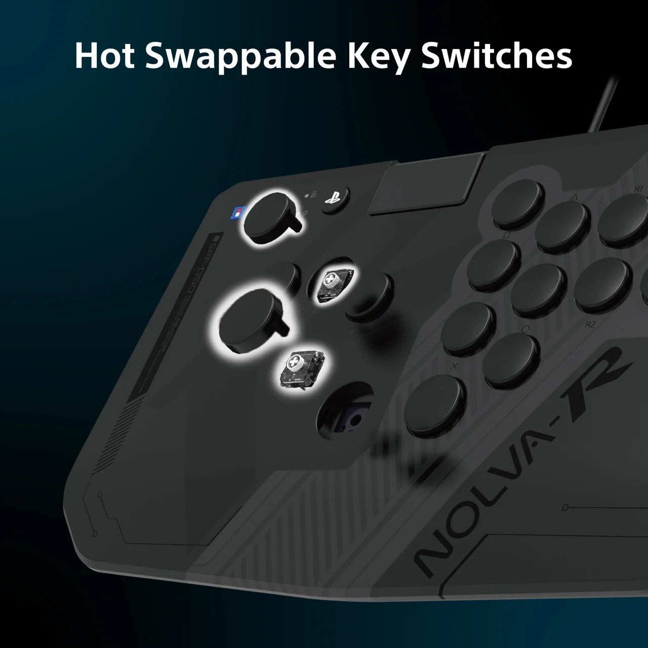 Hori Nolva Reactor Mechanical All-Button Arcade Controller for PS5/PS4/PC (SPF-050A)