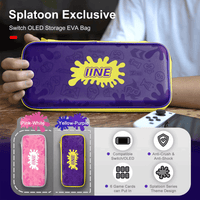 NSW IINE Storage Bag For N-Switch / N-Switch OLED (Splatoon 3 Purple/Yellow) [L711]