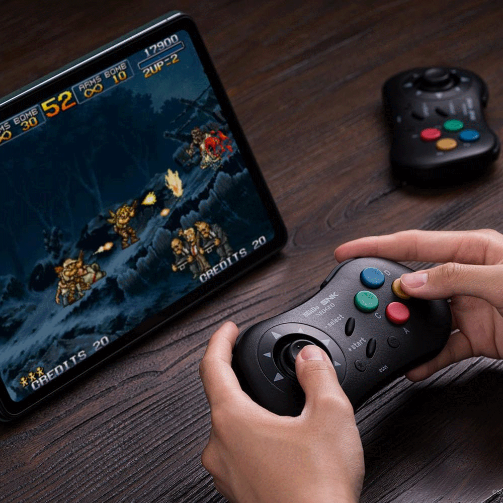 8BitDo NeoGeo Wireless Controller for Windows/NeoGeo Mini/Android [Black] [80HC01]