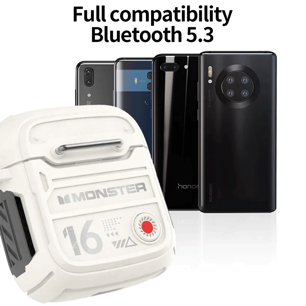 MONSTER Airmars XKT16 True Wireless Gaming Earphones (Beige)