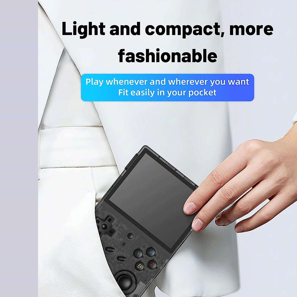 ANBERNIC RG353V Retro Handheld Gaming Console 3.5” iPS Multi-Touch Screen LPDDR4 Android & Linux Wi-Fi Game Player