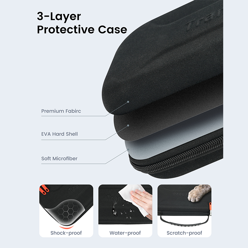 Transnovo Protective Hard Portable Travel Carry Case for Nintendo Switch 2 NS2-CC03