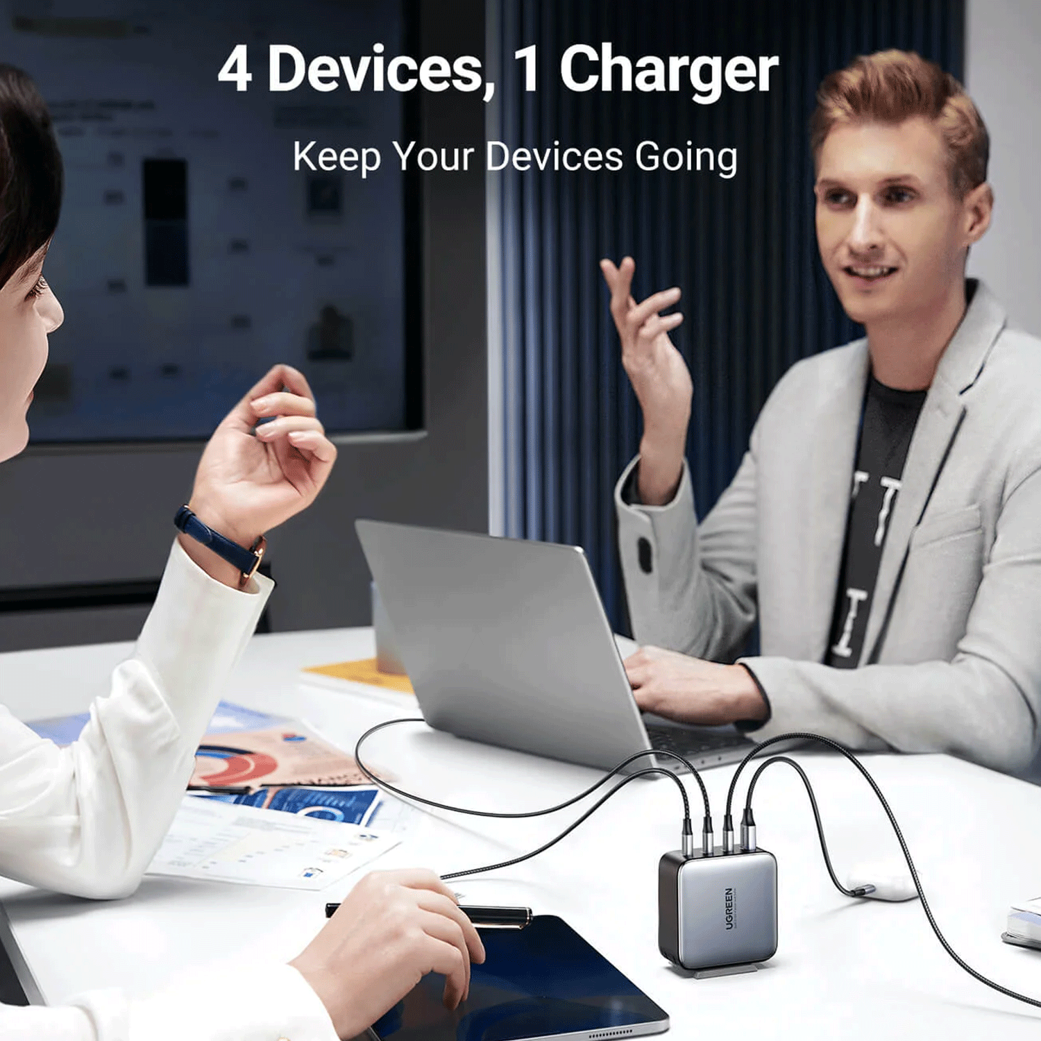 UGREEN Nexode 4-Port Gan Fast Charger 100w (Black) [CD226/40737]