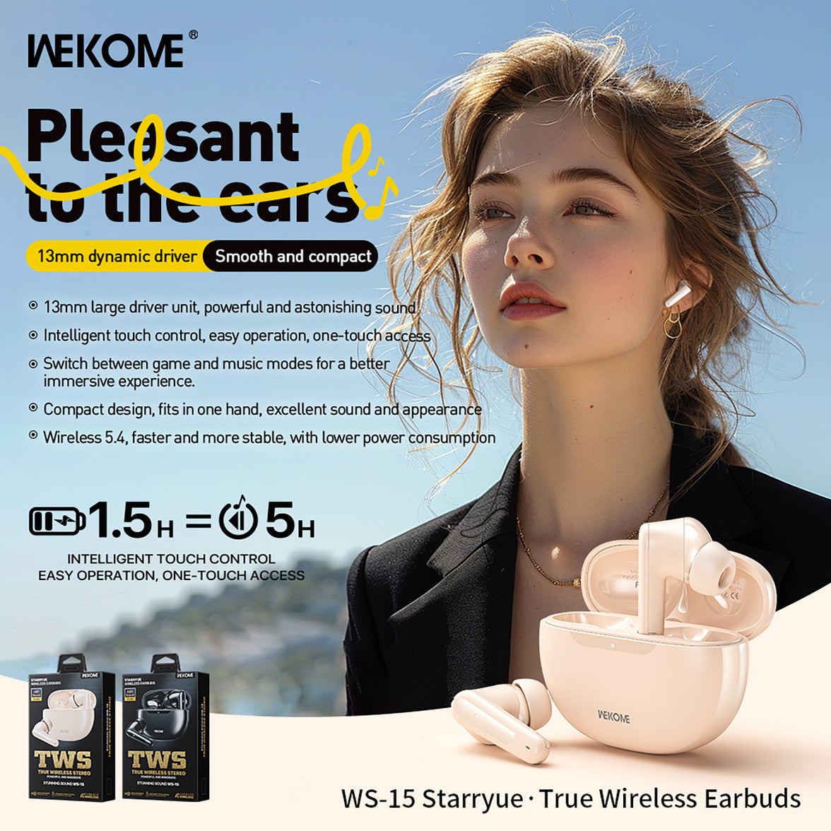 WEKOME WS-15 Wireless Earphone