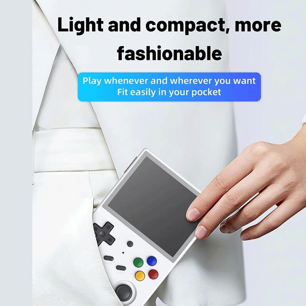 ANBERNIC RG353V Retro Handheld Gaming Console 3.5” iPS Multi-Touch Screen LPDDR4 Android & Linux Wi-Fi Game Player