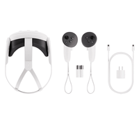 Meta Quest with controllers, battery, connector and adapter