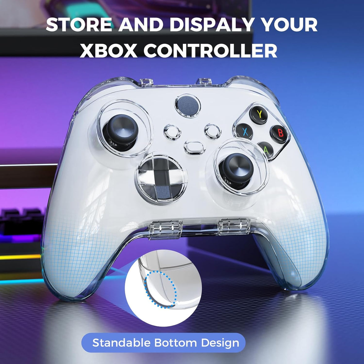 IINE Protective Case for Xbox Controller (Transparent Shell) (L1009)