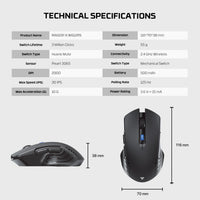 Fantech Raigor III Rechargeable Wireless Gaming Mouse (WG12RS)