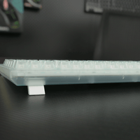 E-Yooso Z-94 Single Light 94 Keys Hot Swappable Mechanical Keyboard Transparent Light Green Linear [White Switch]