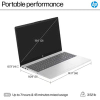 HP 15.6" FHD Touchscreen Intel Core 7-150U 16GB RAM / 512GB SSD Intel Graphics Win 11 Natural Silver 15-fd0127dx