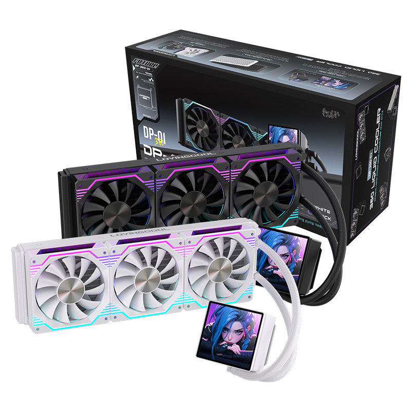 Lovingcool 360mm ARGB Liquid Cooler with LCD Screen