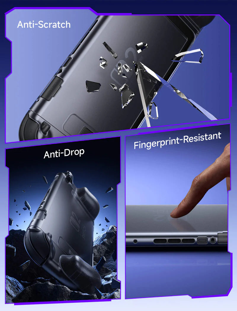 JSAUX Split Transparent Ergonomic Protective Case for Nintendo Switch 2 PC0117