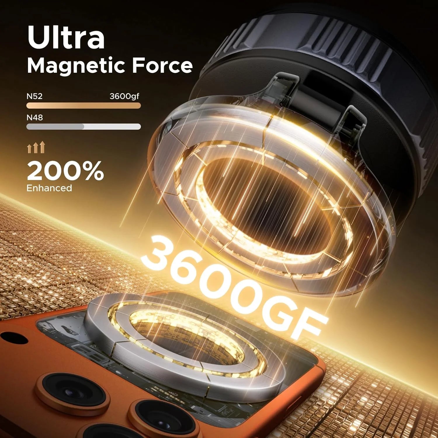 Ugreen Suction Cup Magnetic Phone Mount Black (LP970/75666)