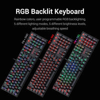 Redragon Mitra V2 Wired Keyboard Black (K551RGB-1)
