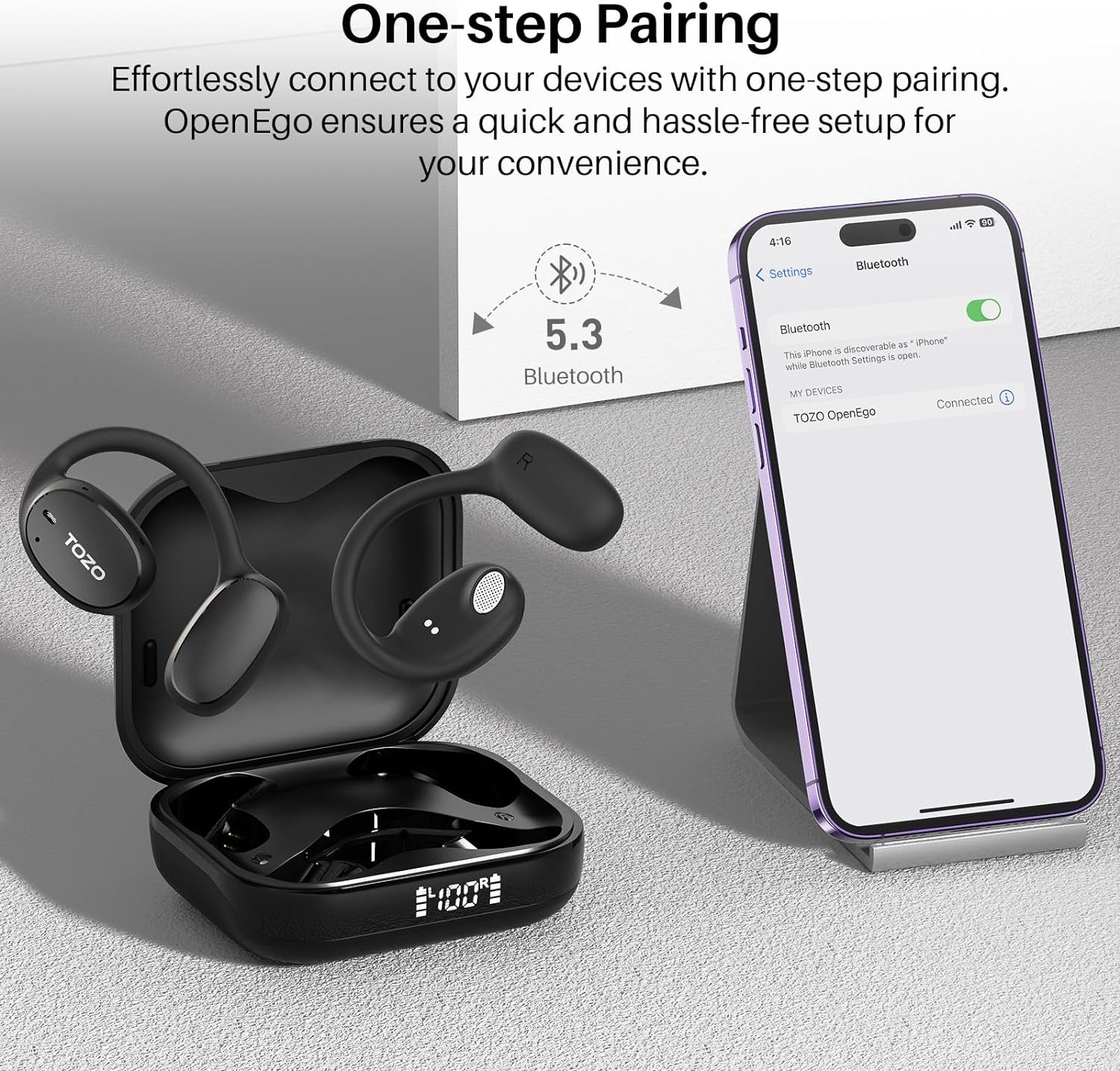 TOZO TWS Earbuds OpenEgo