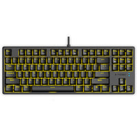 E-Yooso Z-87 87 Keys Single Light Mechanical Gaming Keyboard Black [Red Switch]