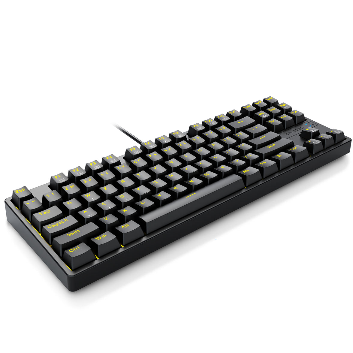 E-Yooso Z-87 87 Keys Single Light Mechanical Gaming Keyboard Black [Red Switch]