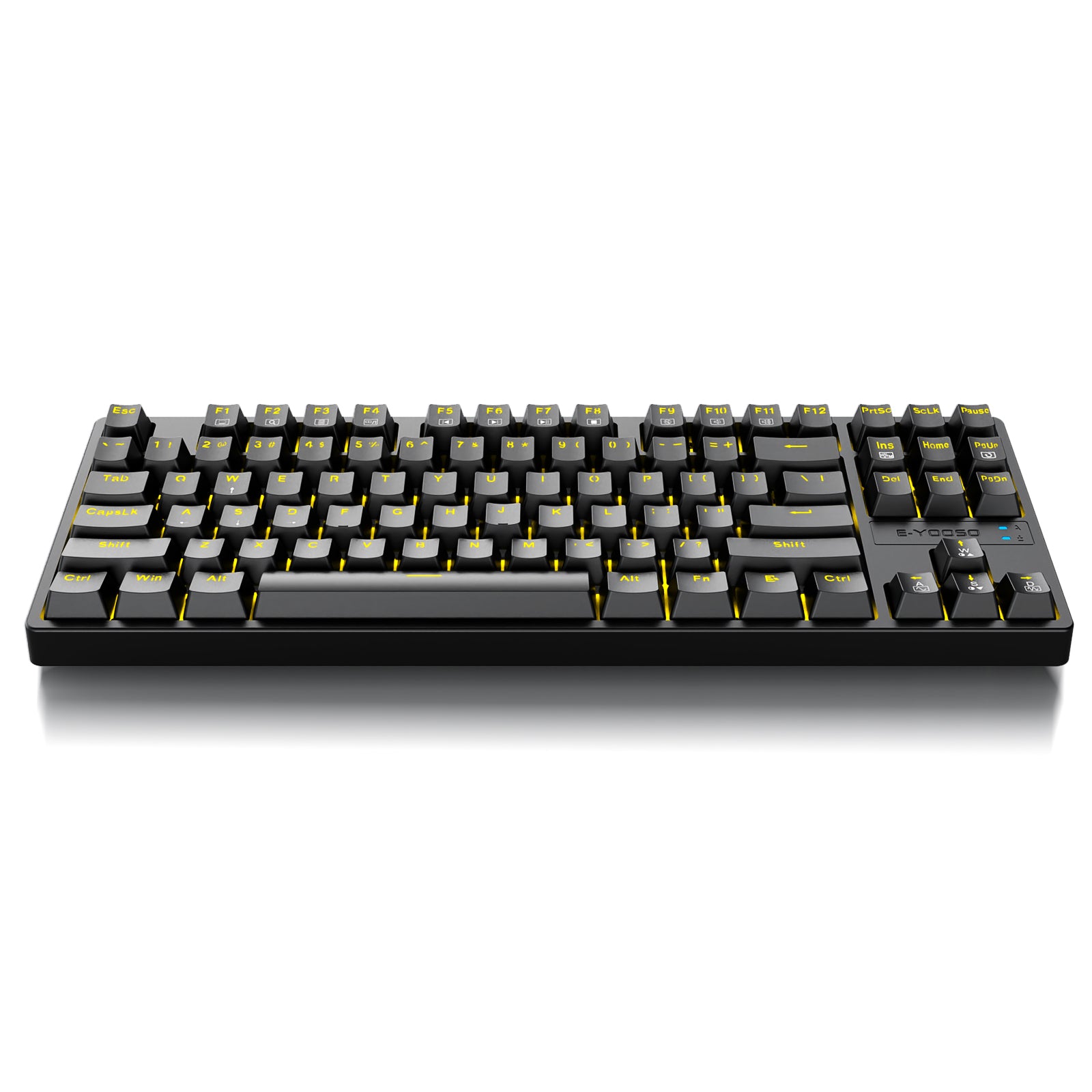 E-Yooso Z-87 87 Keys Single Light Mechanical Gaming Keyboard Black [Red Switch]