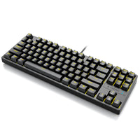 E-Yooso Z-87 87 Keys Single Light Mechanical Gaming Keyboard Black [Red Switch]