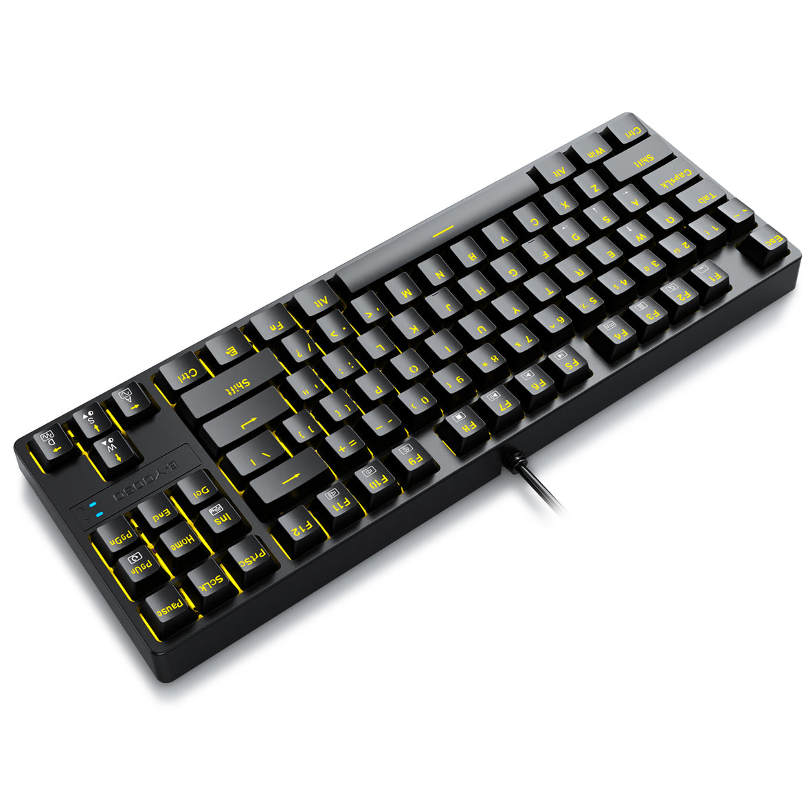 E-Yooso Z-87 87 Keys Single Light Mechanical Gaming Keyboard Black [Red Switch]