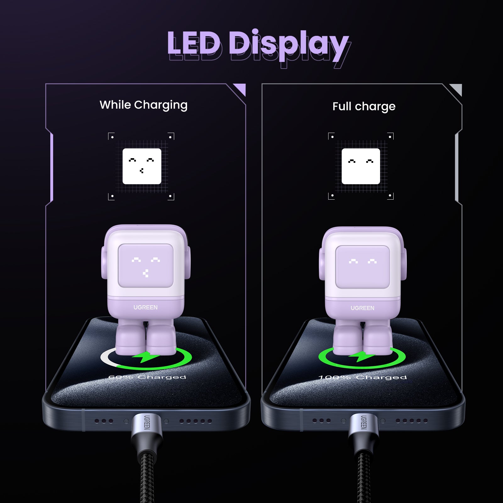 UGREEN Mini Robot Nexode 30W USB-C PD Gan Fast Charger [CD359]