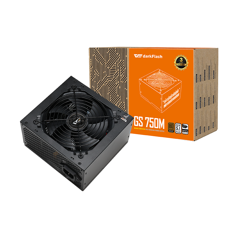 DarkFlash GS750 80+ Bronze Full Modular 750W PSU (Black)