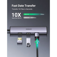 UGREEN USB-C TO 4 USB 3.0 Hub (Grey) [CM473/20841]
