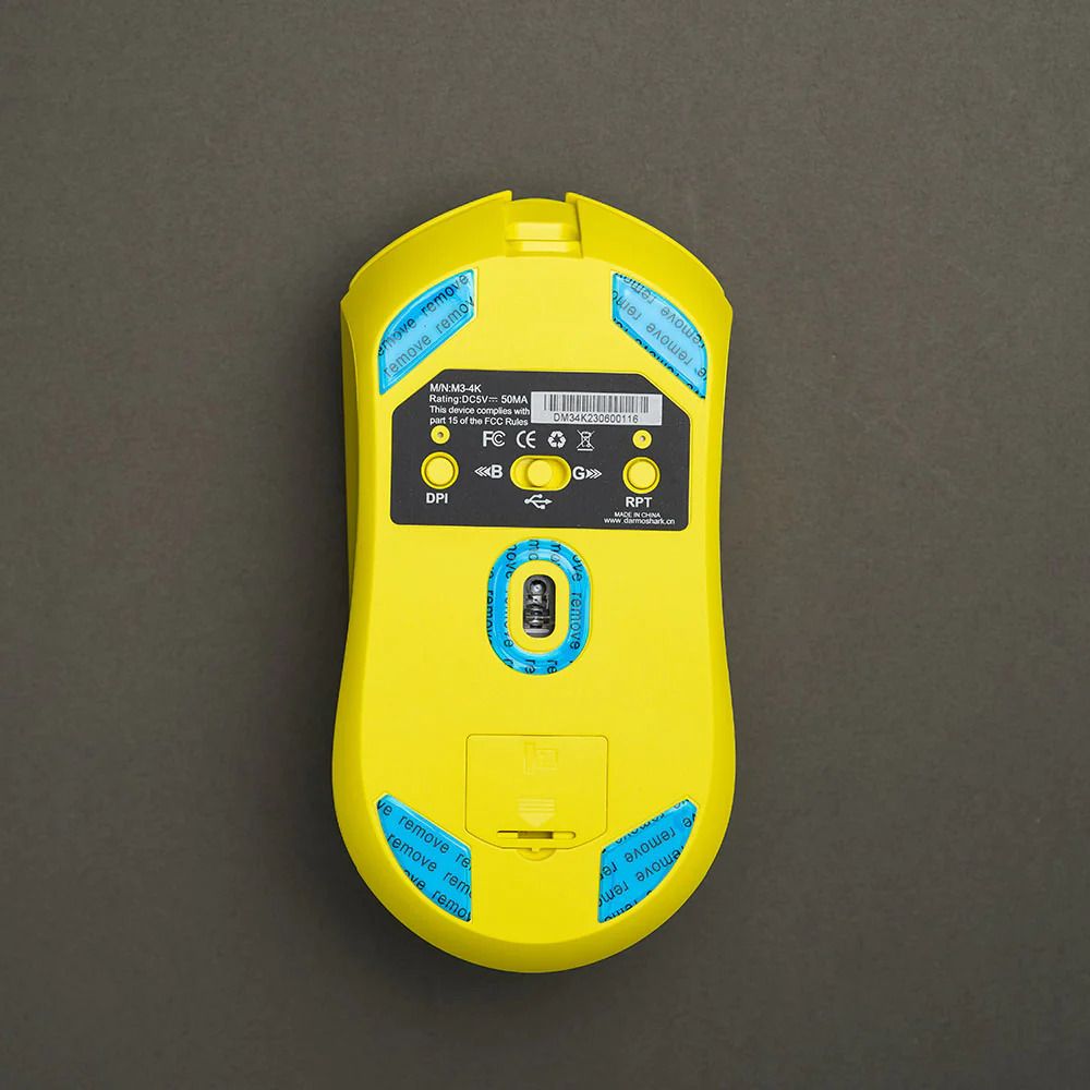Darmoshark M3-4K Wireless Gaming Mouse [Cyber Yellow]